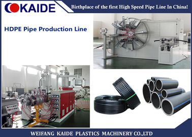 20110mm HDPE 3 στρώματος HDPE μηχανών εξώθησης σωλήνων άρδευσης πολυστρωματική μηχανή 20110mm KAIDE παραγωγής σωλήνων