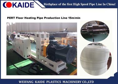 15m/min γραμμή παραγωγής 27*1.5*3m σωλήνων PE σωλήνας Underfloor θέρμανσης διάστασης που κατασκευάζει τη μηχανή